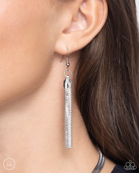 Musings Moment Necklace and Very Viper Earring - Silver Set