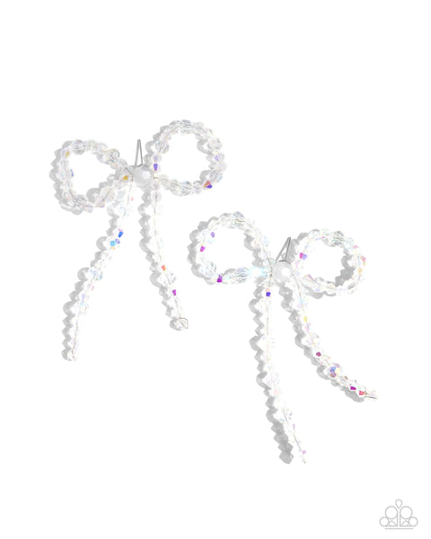 Paparazzi Butler Bowtie - Bow Multi Earrings