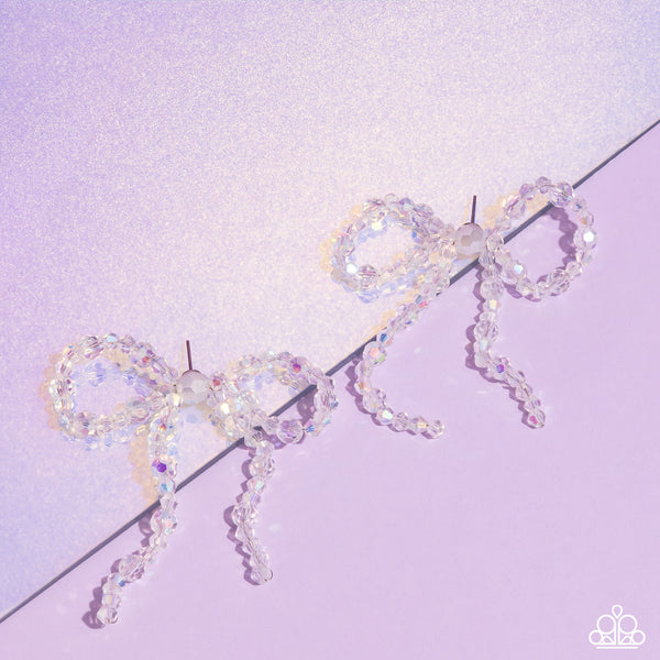 Paparazzi Butler Bowtie - Bow Multi Earrings