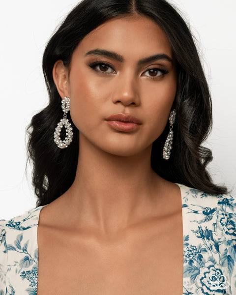 Paparazzi Dapper Debut - White Pearl Earrings
