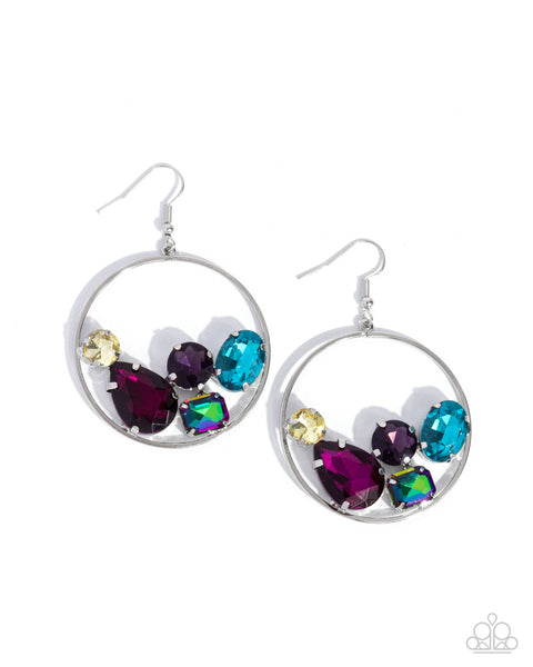 Paparazzi Treasure Timbre - Multi Earrings