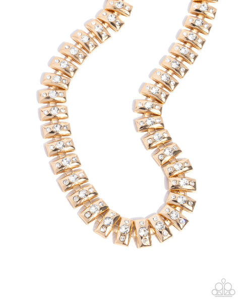 LPaparazzi Officially Opulent - Gold Necklace