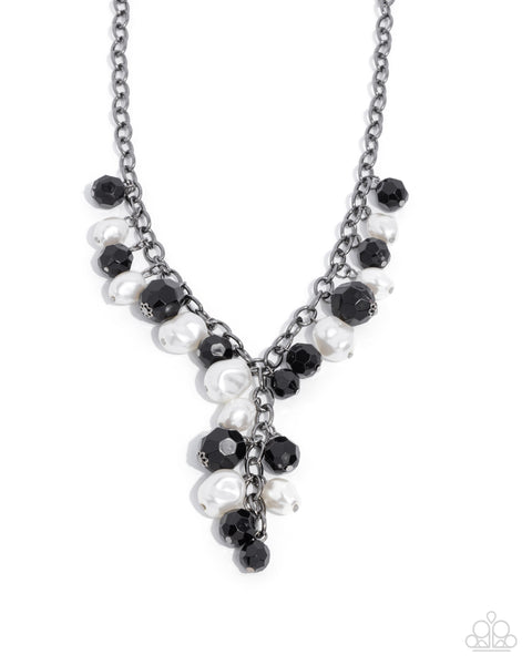 Paparazzi Beehive Barrage - Black Pearl Necklace