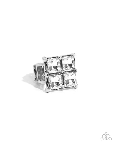 Paparazzi Window Whimsy - White Ring