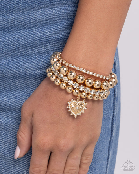 Paparazzi Excessive Elegance - Gold Bracelet
