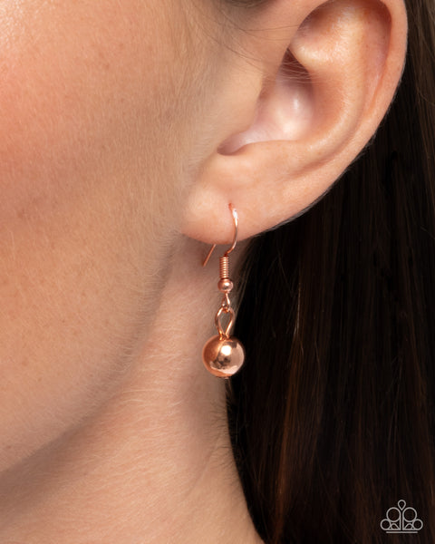 Paparazzi Coming Around - Copper Heart Necklace