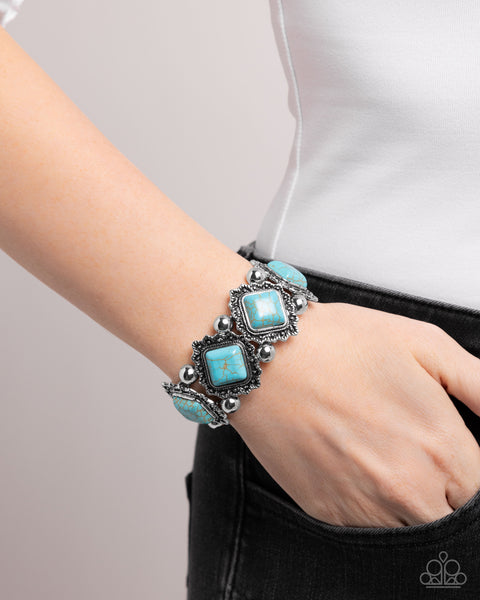 Paparazzi Noble Nature - Blue Bracelet