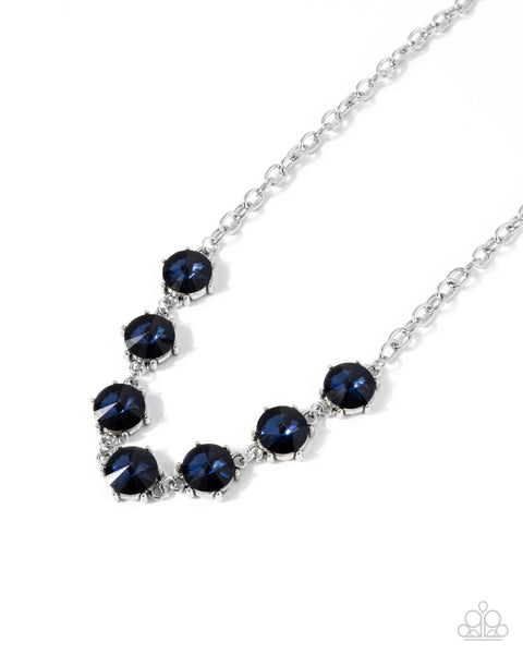 Paparazzi Drowning in Dazzle - Blue Necklace