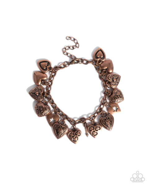 Paparazzi Charming Change Charm Copper Bracelet