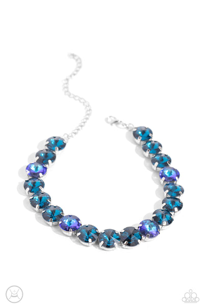 Paparazzi Alluring A-Lister - Blue Choker Necklace