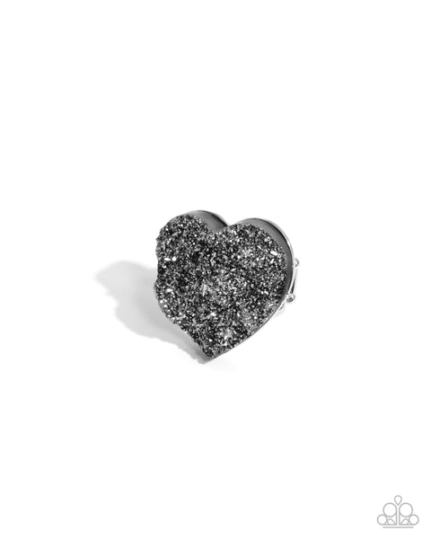 Paparazzi Loveable Legend - Silver Heart Ring