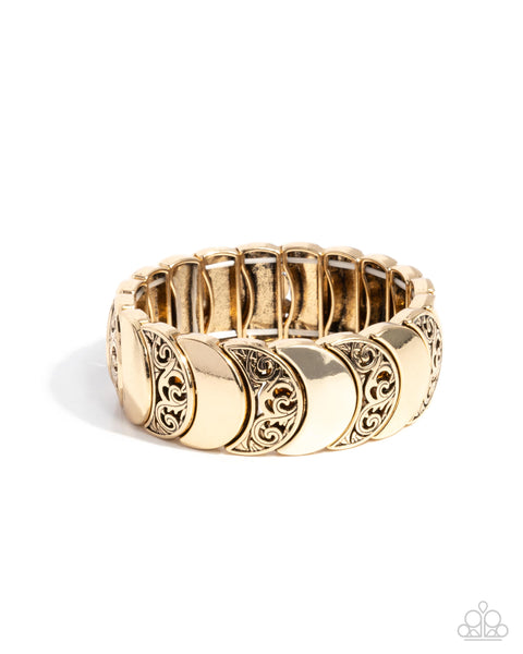 Paparazzi Filigree Flair - Gold Bracelet