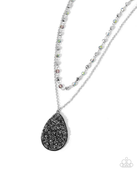 Paparazzi Druzy Delight - Silver Necklace