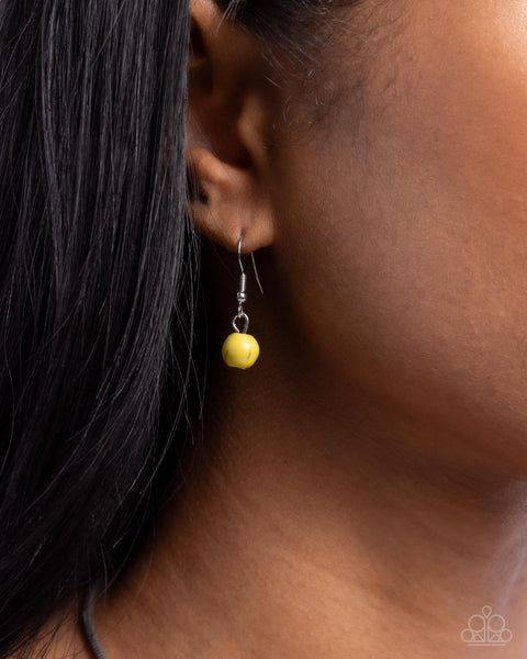 Paparazzi Tasteful Texture - Yellow Necklace