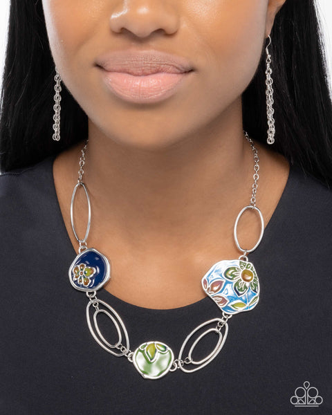 Paparazzi Stained Glass Statement - Multi Necklace