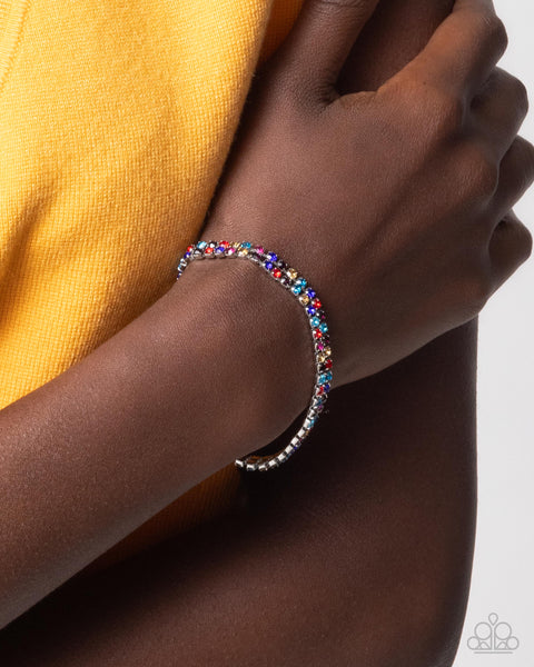 Paparazzi Terrific Trio Necklace and Thrilling Trio Multi Complete Look Set