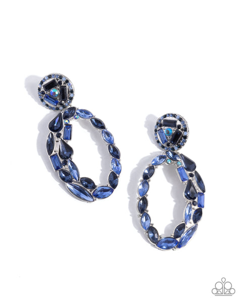 Paparazzi Eclectic Elevation - Blue Earrings