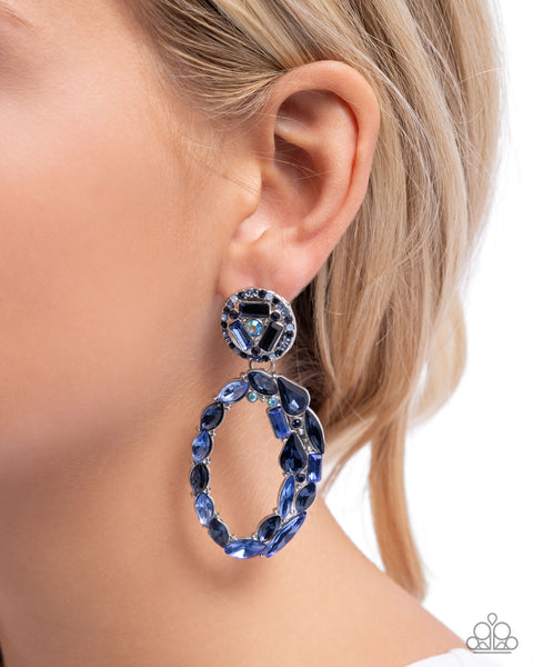 Paparazzi Eclectic Elevation - Blue Earrings