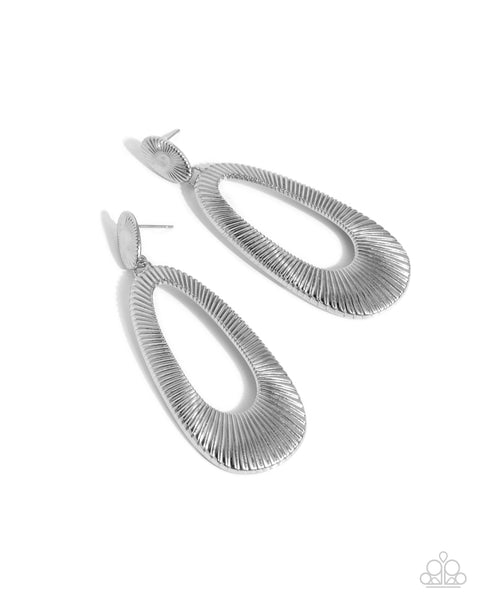 Paparazzi Princess Potential - Silver Earrings