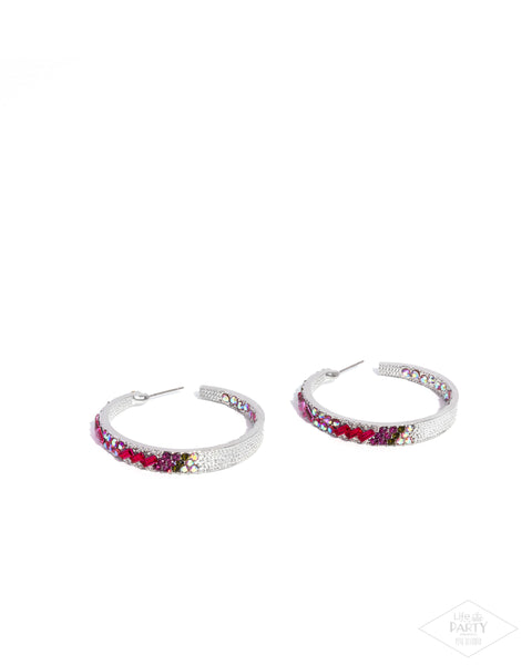 Paparazzi GLITZY By Association - Multi Hoop Earrings
