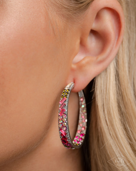 Paparazzi GLITZY By Association - Multi Hoop Earrings