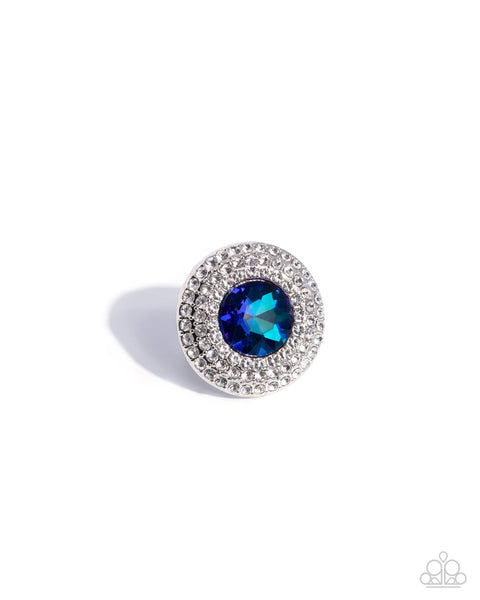 Paparazzi Bedazzled Babe - Blue UV Shimmer Ring