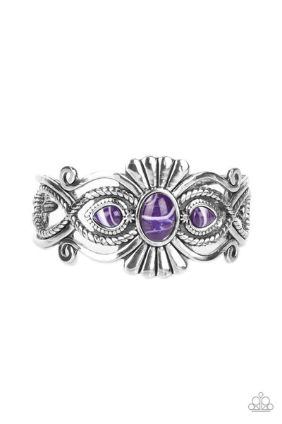 Paparazzi Rural Rumination Purple Cuff Bracelet