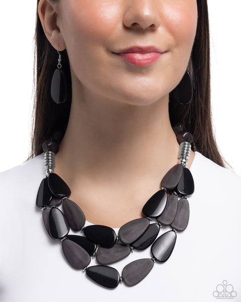 Paparazzi Smooth Spoken - Black Necklace
