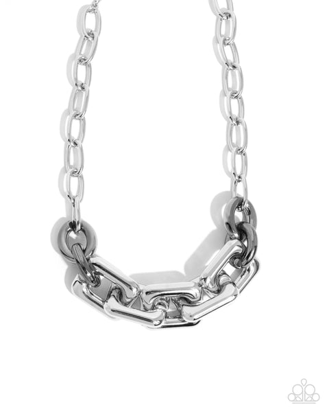 Paparazzi Resolute Radiance - Silver Necklace