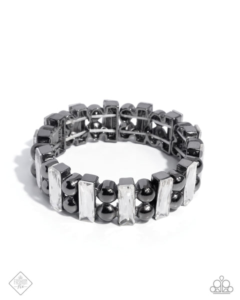 Paparazzi Assertive Admiration - Black Bracelet