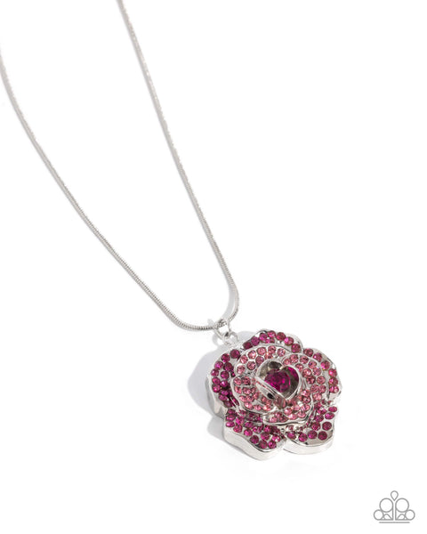 Blossoming Belle Necklace and Bewitching Belle Hinged Bracelet Pink Set