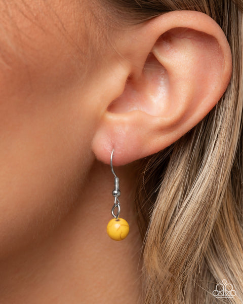 Paparazzi Cactus Cascade Necklace and Cactus Cause Earring Set Yellow