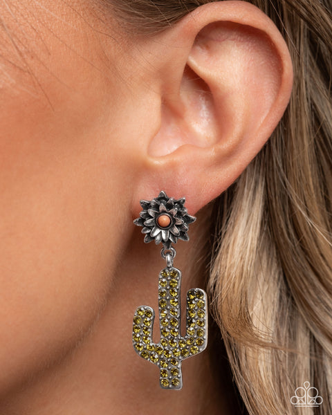 Paparazzi Cactus Cascade Necklace and Cactus Cause Bracelet Brown Set