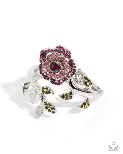 Blossoming Belle Necklace and Bewitching Belle Hinged Bracelet Pink Set