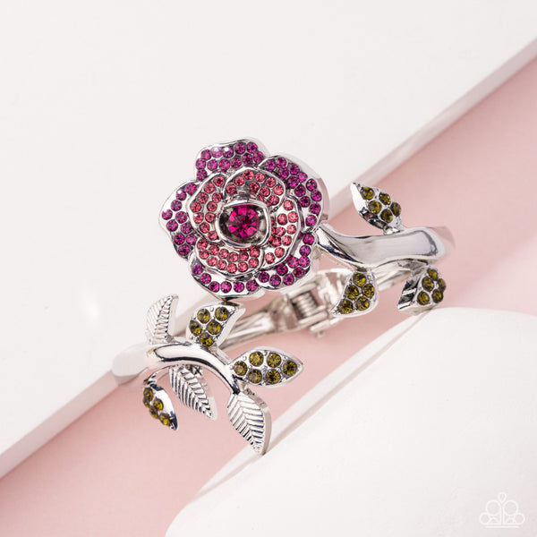 Blossoming Belle Necklace and Bewitching Belle Hinged Bracelet Pink Set