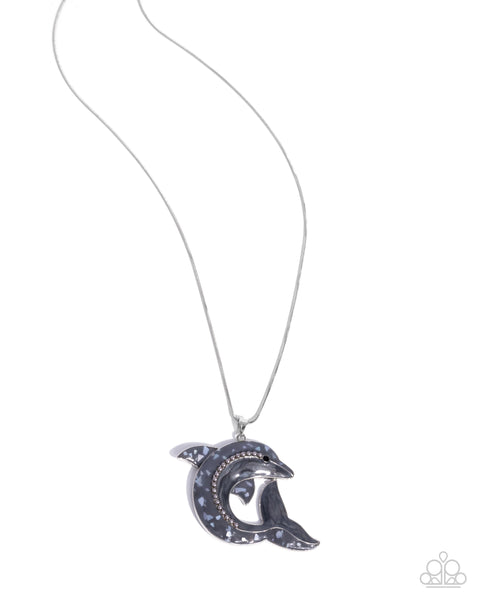 Paparazzi Dolphin Dive - Silver Necklace