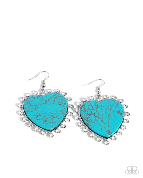 Paparazzi Dazzling Damsel - Blue Earrings