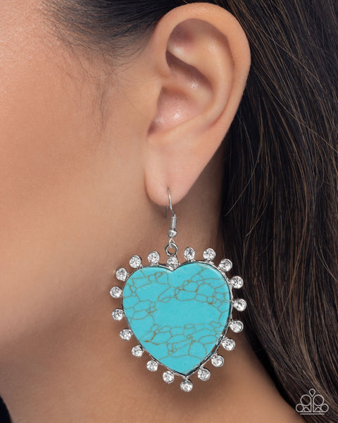 Paparazzi Dazzling Damsel - Blue Earrings