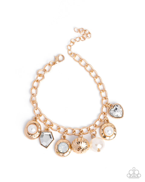 Paparazzi Easy Excellence - Gold Bracelet