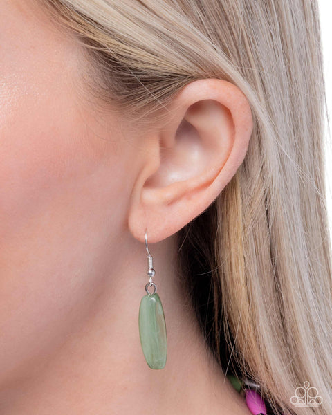 Paparazzi Milky Mambo - Green Multi Necklace