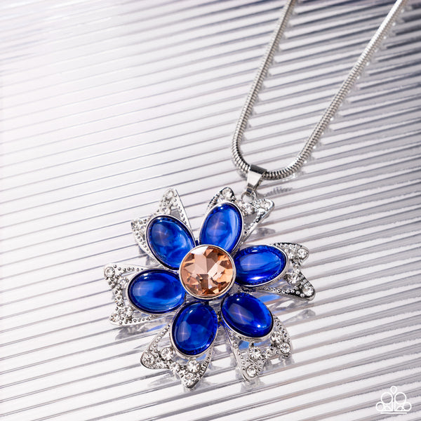 Paparazzi Floral Figurehead - Blue Necklace