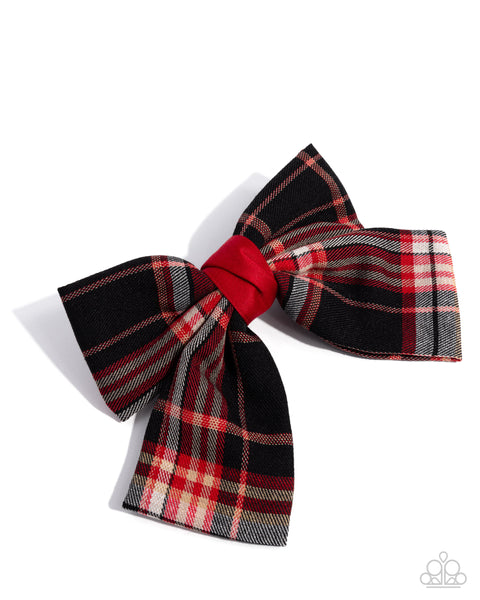 Paparazzi Front BOW Seat - Red Hair Bow