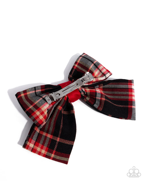Paparazzi Front BOW Seat - Red Hair Bow