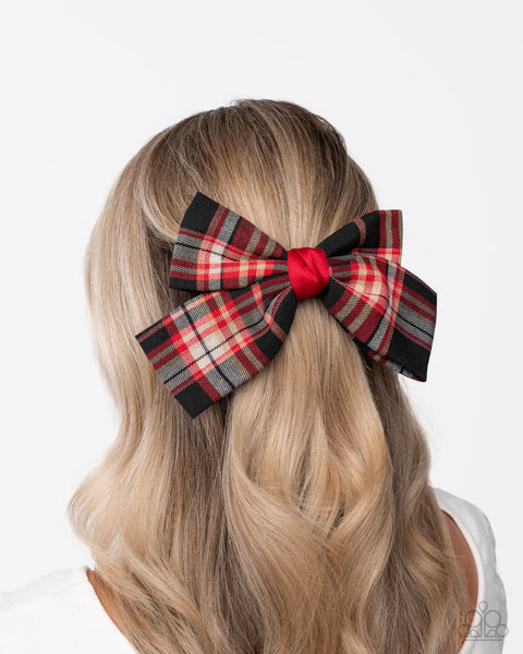 Paparazzi Front BOW Seat - Red Hair Bow