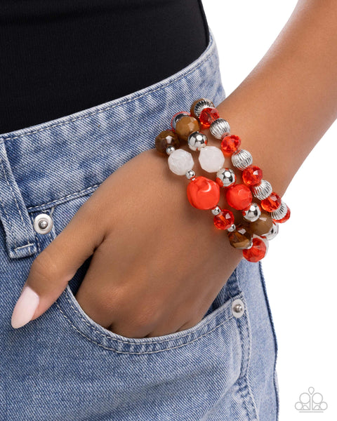 Paparazzi Colorful Collection - Red Bracelet