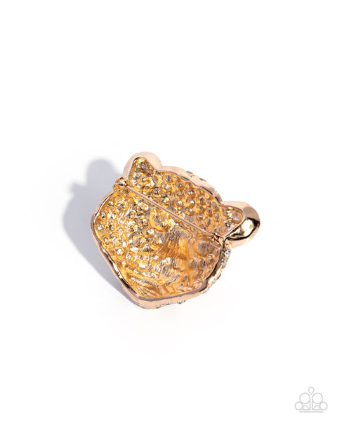 COMING SOON Paparazzi Leopard Location - Gold Brooch