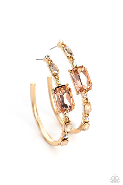 Paparazzi Elite Ensemble - Gold Hoop Earrings