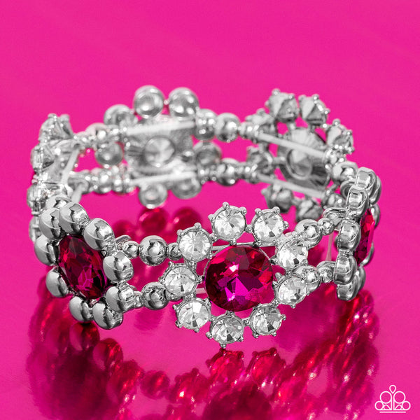 Paparazzi Pact of Petals - Pink Bracelet