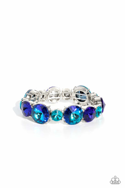 Refreshing Radiance - Blue UV Shimmer Bracelet