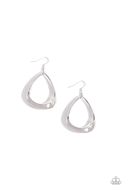 Subtle Season Necklace and Subtle Solstice Earrings Silver Set